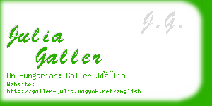 julia galler business card